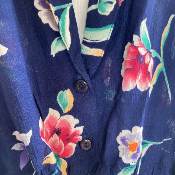 Vintage 80s Hawaiian style blouse - Picture 4 of 5